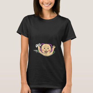 Womens Pregnancy Announcement Gamer Mom Maternity  T-Shirt