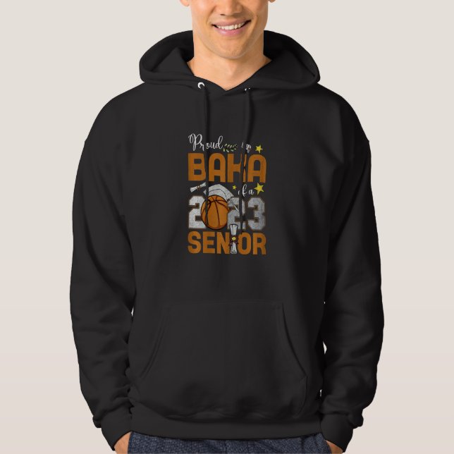 Womens Proud Baka Of A 2023 Senior Basketball Grad Hoodie (Vorderseite)