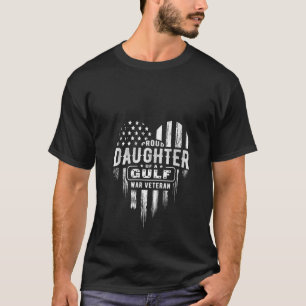 Womens Proud Daughter Golfkrieg Veteran Vater Mama T-Shirt