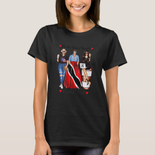 Womens Proud Puerto Rican Trinidad Roots Geboren T T-Shirt