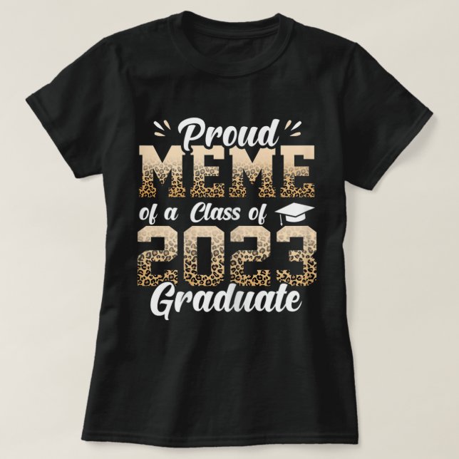 Womens Proud Senior Meme 2023 Abschluss Graduate T-Shirt (Design vorne)
