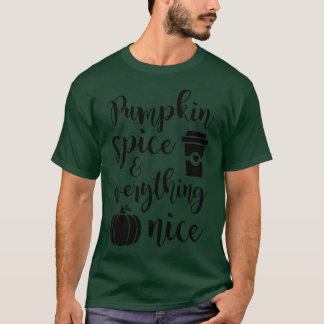 Womens Pumpkin Gewürz und alles Nizza Herbst Autu T-Shirt