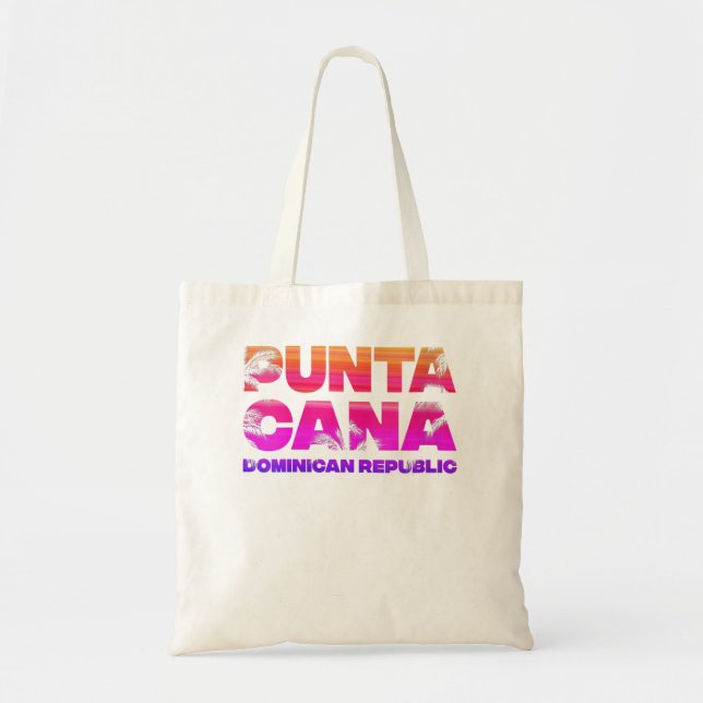Womens Punta Cana Vacation Souvenir Palme Trees Tr Tragetasche (Vorne)