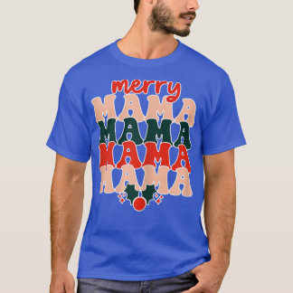 Womens R2Z Merry Mama Merry Xmas Weihnachts-Mama N T-Shirt