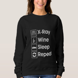 Womens Radiologist Wine Sweatshirt