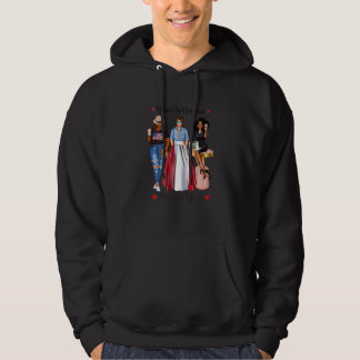 Womens Raised In America Peruvian Blood Black Wome Hoodie
