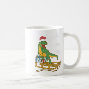 Womens Rawr Rawr Rawr Funny Christmas Dino Sleigh Kaffeetasse