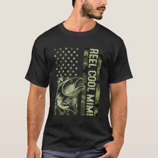 Womens Reel Cool Mimi Camouflage American Flag Mou T-Shirt