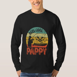 Womens Reel Cool Pappy Fisherman Weihnachtsfathe T-Shirt