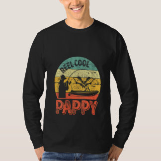 Womens Reel Cool Pappy Fisherman Weihnachtsfathe T-Shirt
