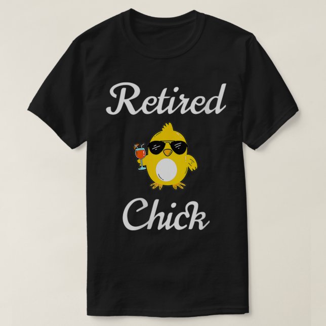 Womens Remüde Chick Funny Retirement Party VNeck T-Shirt (Design vorne)