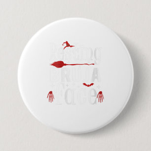 Womens Resting Bruja Face Bad und Bruja Funn Button
