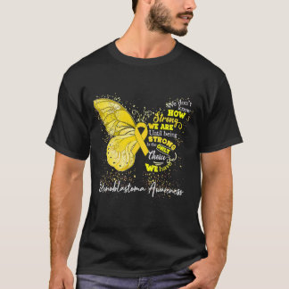 Womens Retinoblastoma Awareness Yellow Ribbon Hint T-Shirt