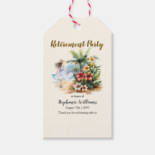Women's Retirement Beach Aloha Blume Party Geschenkanhänger