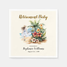 Women's Retirement Beach Aloha Blume Party