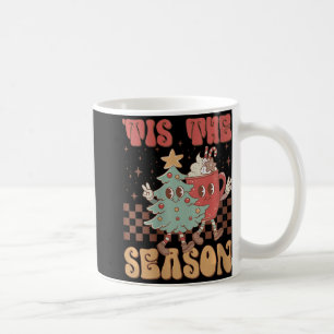 Womens Retro Christmas Dies The Season Christmas T Kaffeetasse