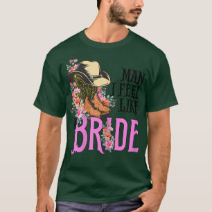 Womens Retro Cowboy Hat Western Cowgirl Mann I Fee T-Shirt
