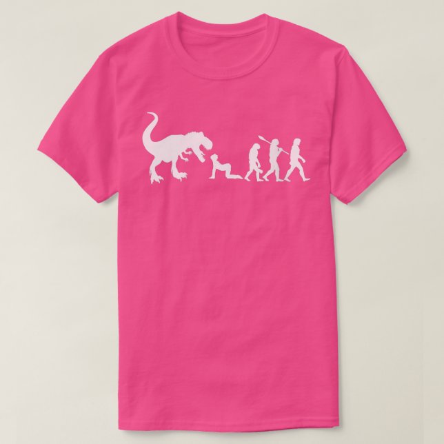 Womens Retro Evolution Dinosaur Funny Dinosaur VN T-Shirt (Design vorne)