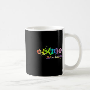 Womens San Diego, Ca Watercolor Beach & amp; Surf Kaffeetasse