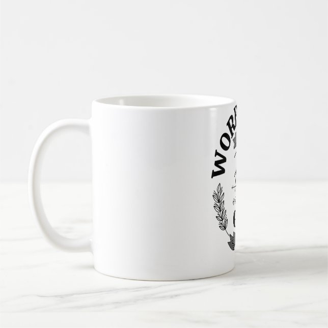 Womens Santa Lieben Samoyeds Welpe Dog Veck Kaffeetasse (Links)
