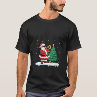Womens Santa Playing Trombone Boys Girls Kinder Bä T-Shirt