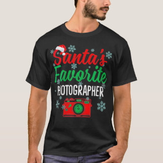 Womens Santas Lieblingsfotograf Funny Christma T-Shirt