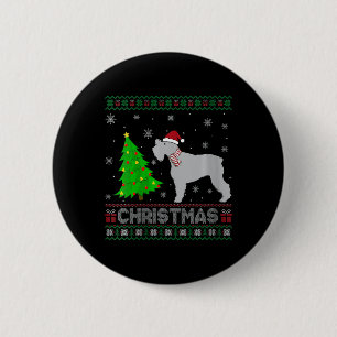 Womens Schnauzer Dog Xmas Tree Lighting Ugly Chris Button