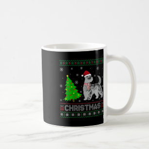Womens Scottie Dog Xmas Tree Lighting Ugly Christm Kaffeetasse