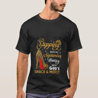 Womens September is My Birthday High Heels Christi T-Shirt