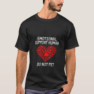 Womens Service Dog Funny Animal Service Emotional T-Shirt