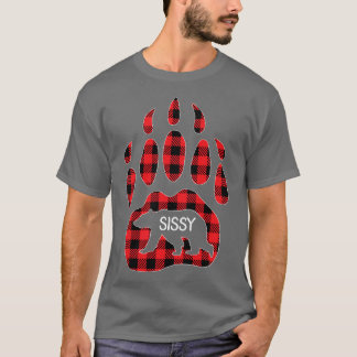 Womens Sissy Bar Red Kariert Buffalo Sissy Matchin T-Shirt
