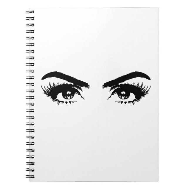 Womens Sketch Eyebrows Notizblock (Vorderseite)