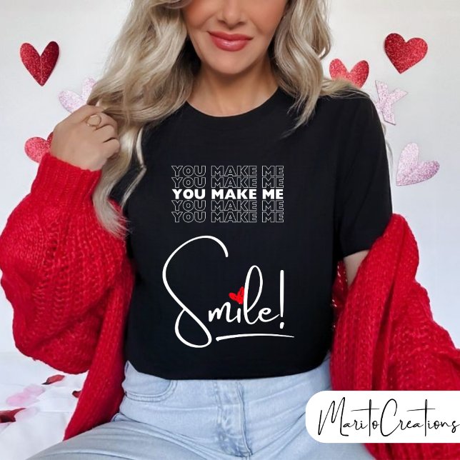 Women's smile T-shirt celebrating Valentine's Day (Créateur téléchargé)