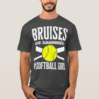 Womens Softball Player Funny Bruises sind Souvenir T-Shirt