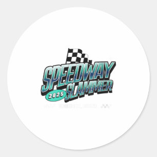 Womens Speedway Slammer - Bunker Hill, Indiana V-n Runder Aufkleber