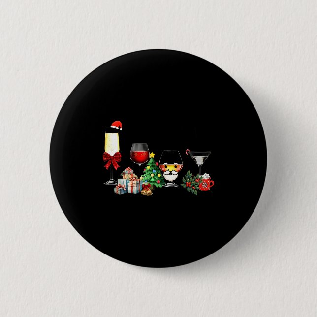 Womens Spellbind Wine Gl Of Santa Claus Gift Chris Button (Vorderseite)