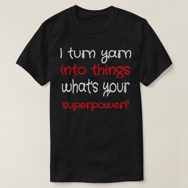 Womens Strick und Crochet Knitter Crocheter Funny  T-Shirt (Design vorne)
