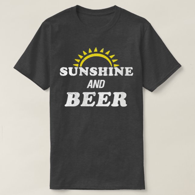 Womens Summer Drink Alkohol Drinker Sonnenschein u T-Shirt (Design vorne)