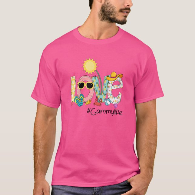 Womens Summer Liebe Gammylife Gammy Liebe Vacatio T-Shirt (Vorderseite)