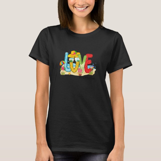 Womens Summer Liebe Nonnolife Nonno Liebe Beach Va T-Shirt (Vorderseite)