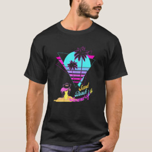 Womens Sun Sand Beach Summeru2019s Glow Retro Suns T-Shirt