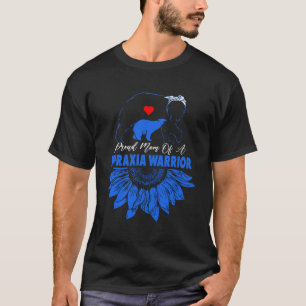 Womens Sunflower Warrior Apraxie Bewusstsein T-Shirt