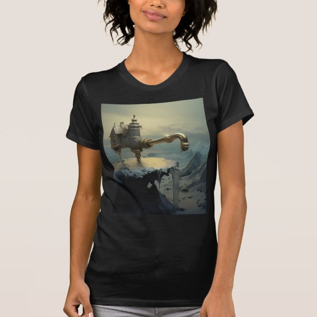 women's sureal water-poor-over t-shirt (Vorderseite)