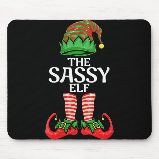 Womens Sy Elf Christmas Family Matching Group V  Mousepad (Vorne)