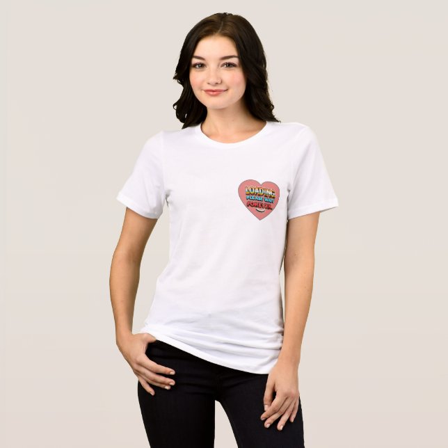 Women's T-shirt with a funny inscription Tri-Blend Shirt (Vorderseite voll)