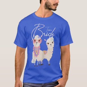 Womens Team Bride JGA Alpaca Hochzeitsbachelor Tei T-Shirt
