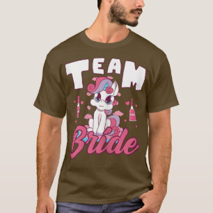 Womens Team brie unicorn bachelorette hen Party i T-Shirt