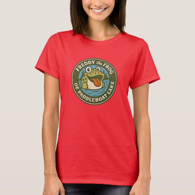 Women's Tee Funky Freddy the Frog Paddleboat Lake (Vorderseite)