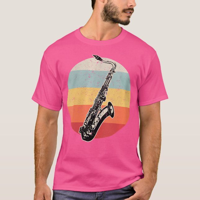 Womens Tenor Sax Saxophone Player Concept Marching T-Shirt (Vorderseite)