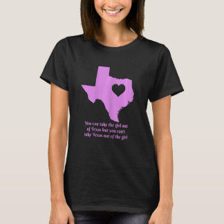 Womens Texas Pride Girl Staat Karte Herzpride Cu T-Shirt